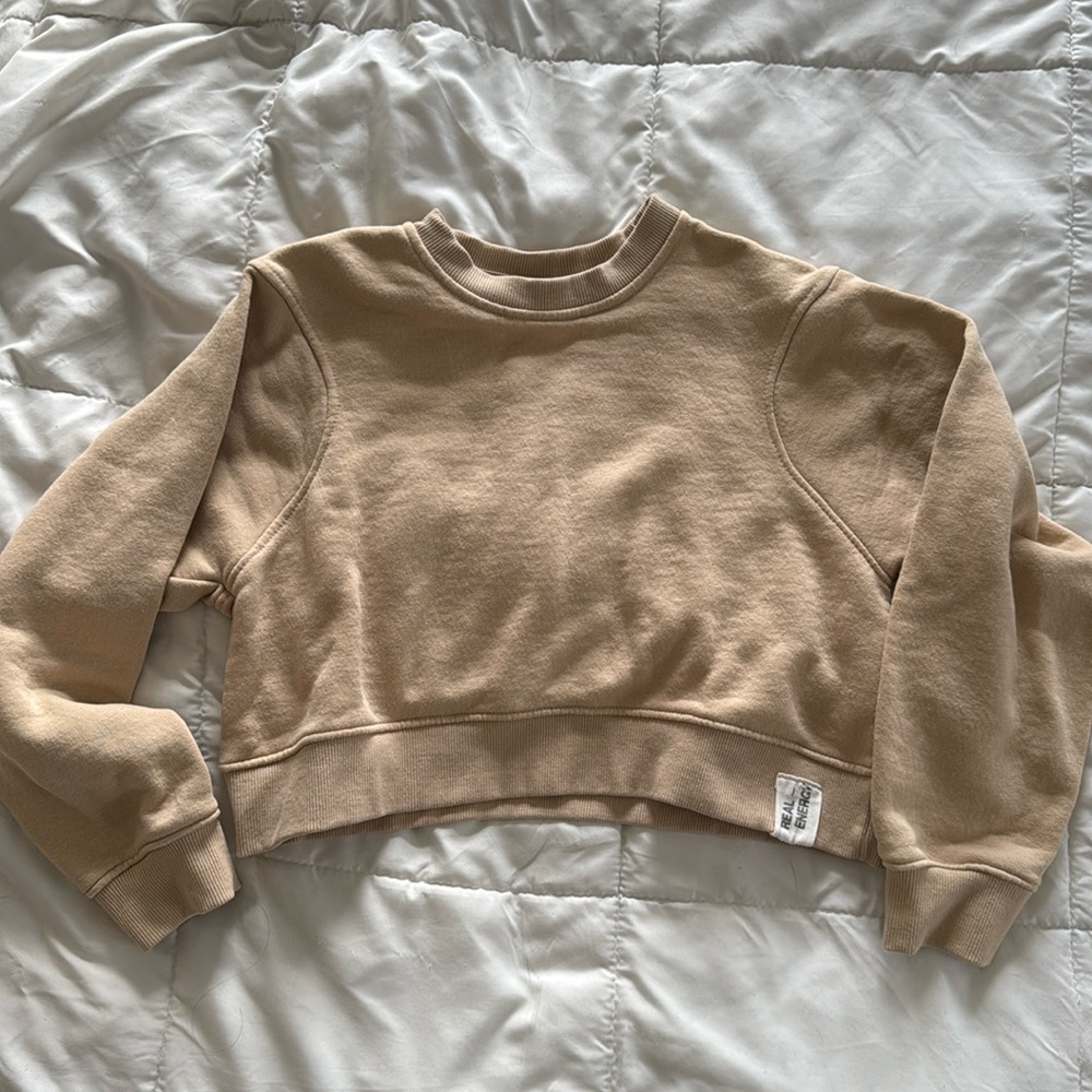 Zara girls crop top sweatshirt